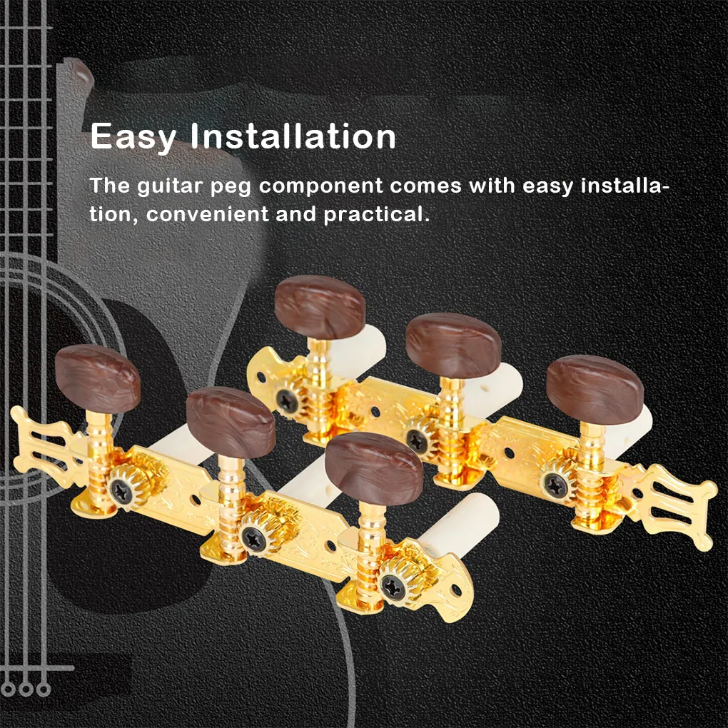 2 Pieces Guitar Tuning Pegs Accessories Professional 3 Connections