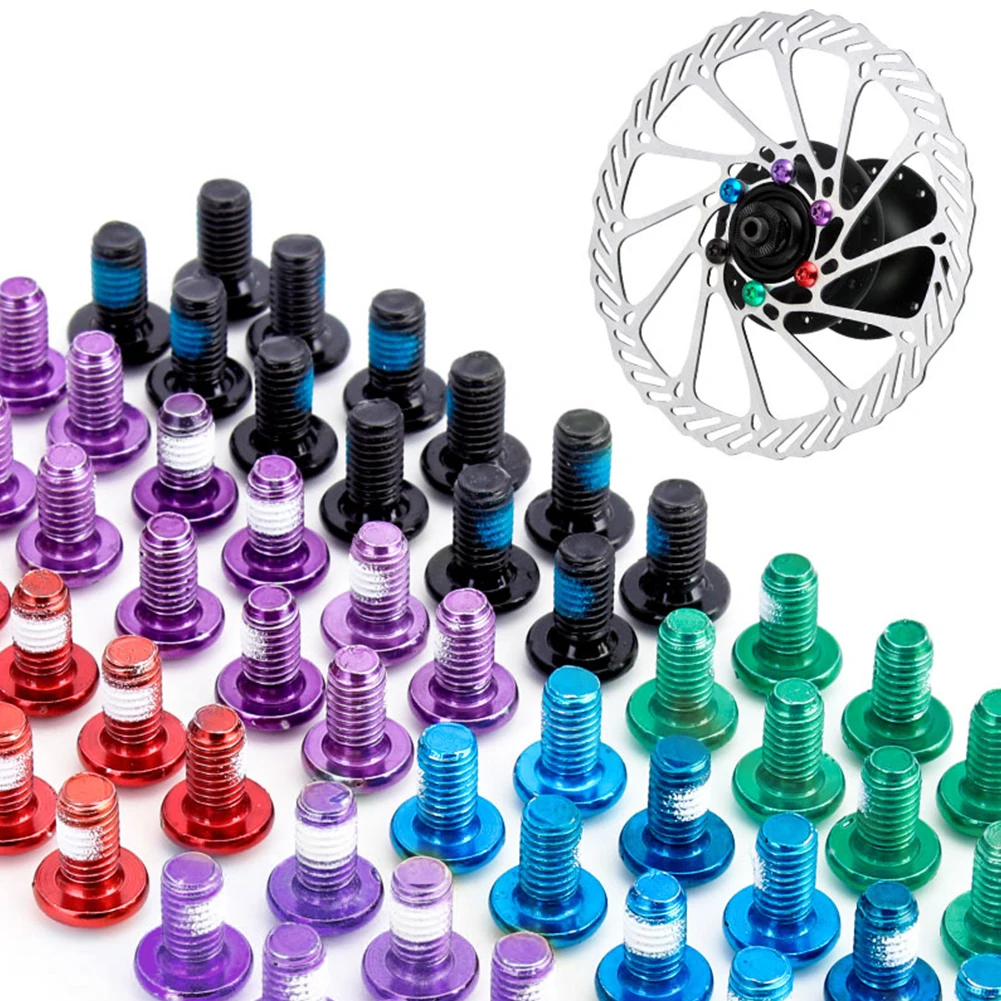 12pcs M5x10mm Disk Brake Rotor Bolts Steel T25 Bike Bicycle Brakes Disc Screws