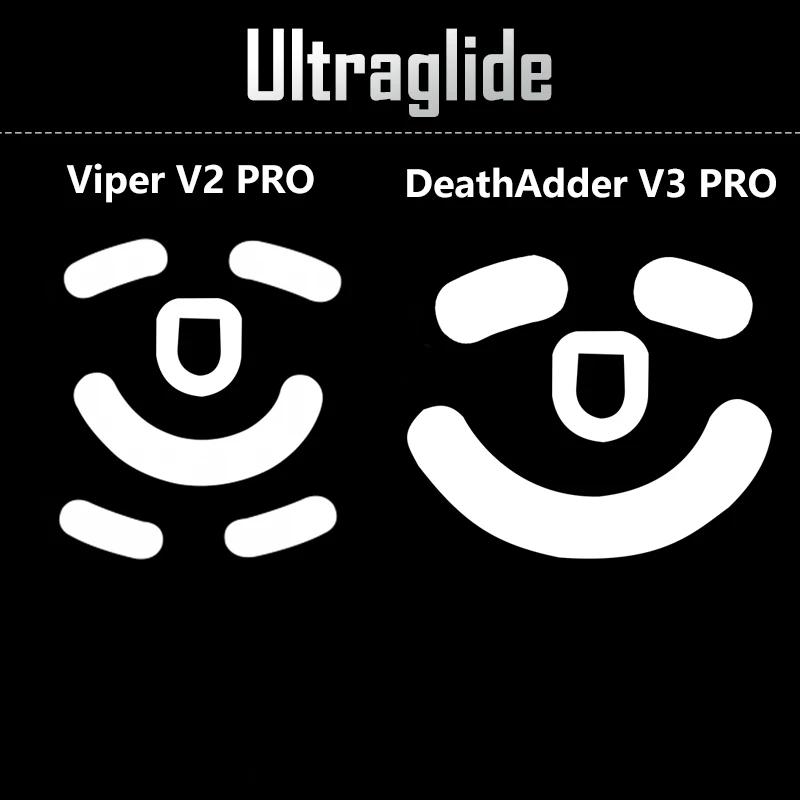 Razer Viper V2 Pro Deathadder V3 Pro 제어 속도 마우스 피트, ICE 버전 마우스 글라이드, 교체 마우스 스케이트, 1 세트 팩