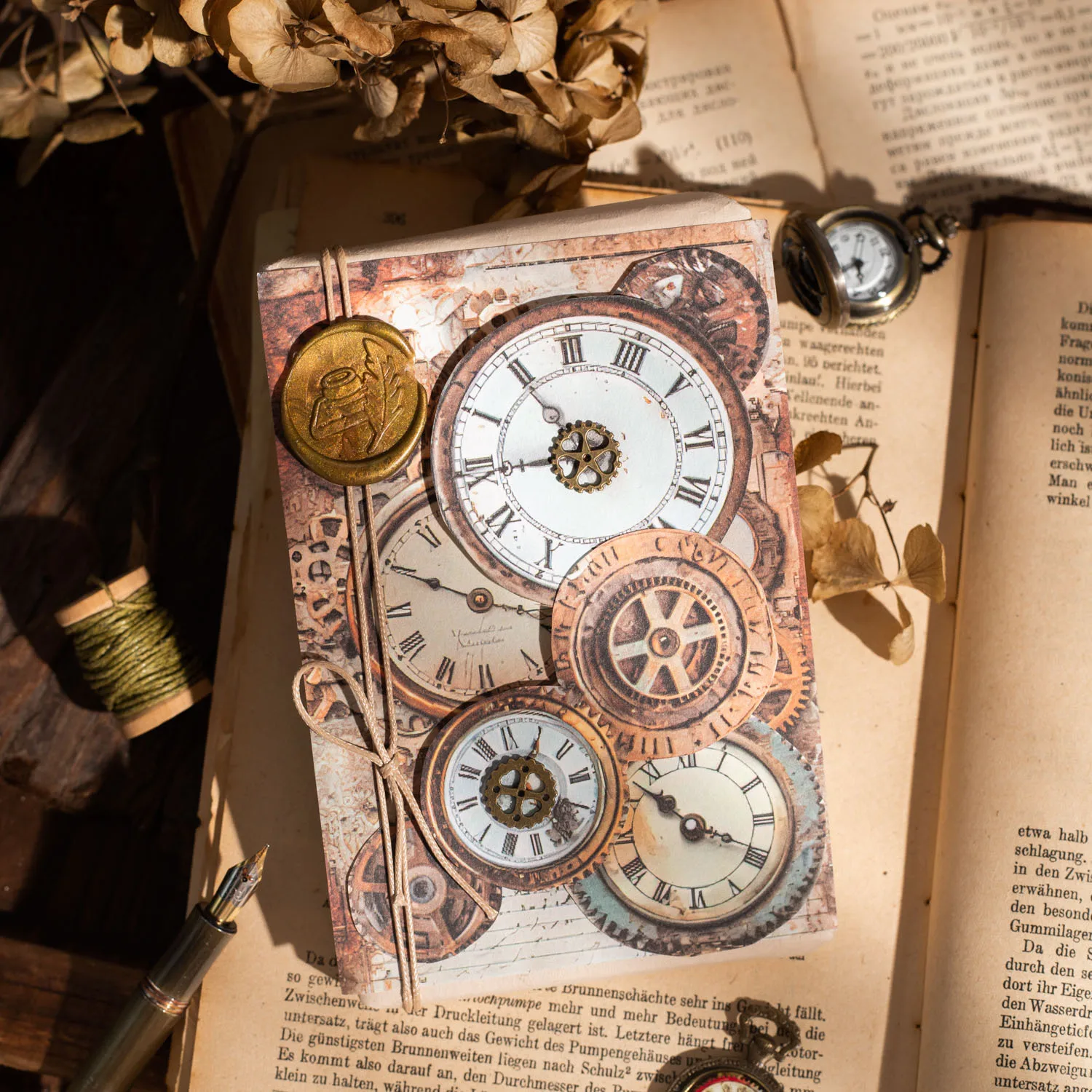 30 pcs Vintage Clock theme material paper Scrapbooking accessories Planner Decorative Diary Scrapbooking Background paper