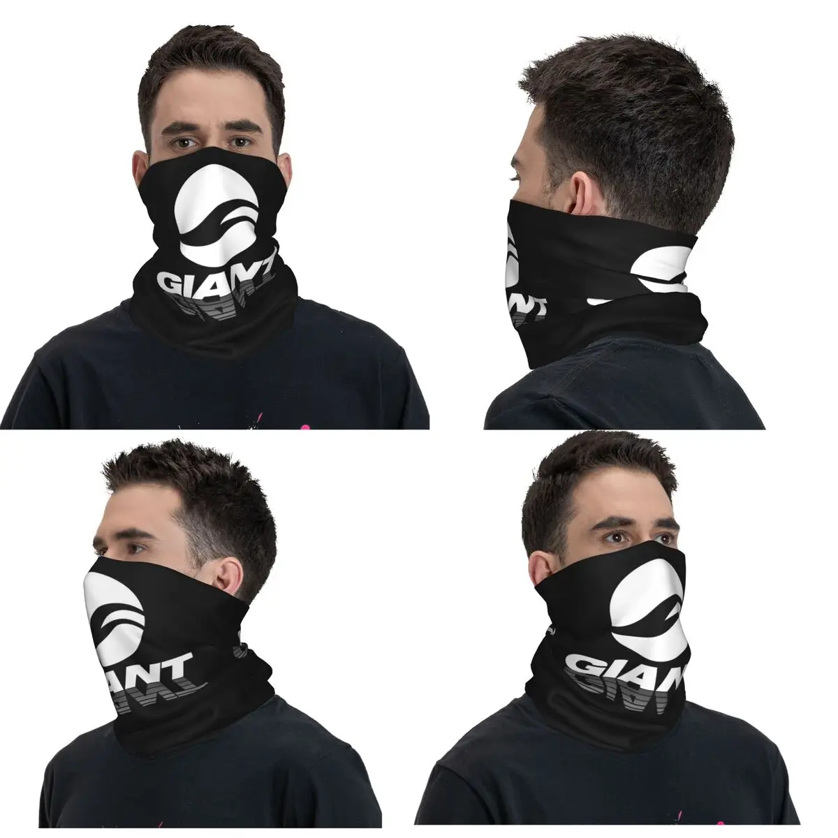 Giant Bike Bandana Neck Cover Printed Wrap Scarf Warm Headwear Hiking Fishing Unisex Adult Windproof 3
