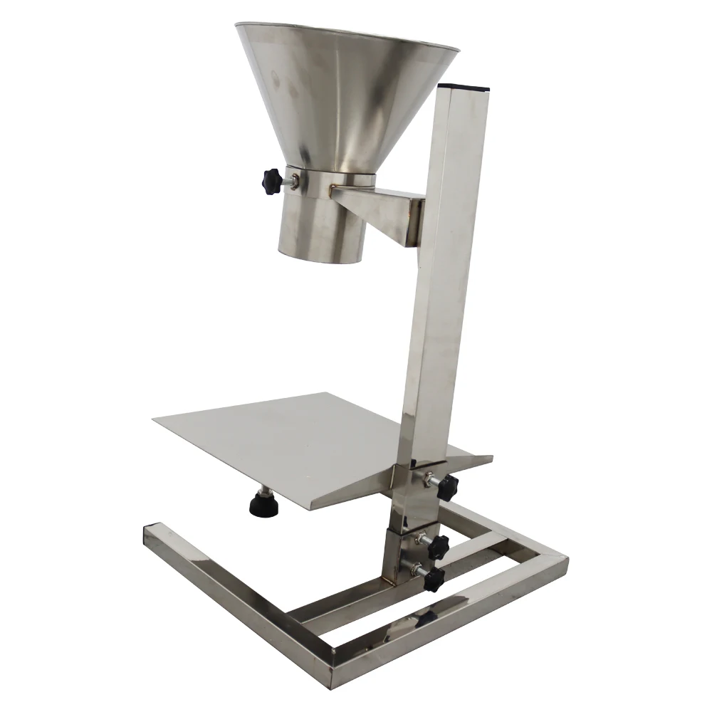 tainless Steel Funnel with Support Stand Commercial Feeding Hopper for Powder Paste Liquid Granule 10cm(3.9inch)