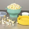 Silicone Microwave Popcorn Bowl Foldable Popcorn Maker Bucket Bowl With Lid Folding Popcorn Kitchen Baking Tool 6