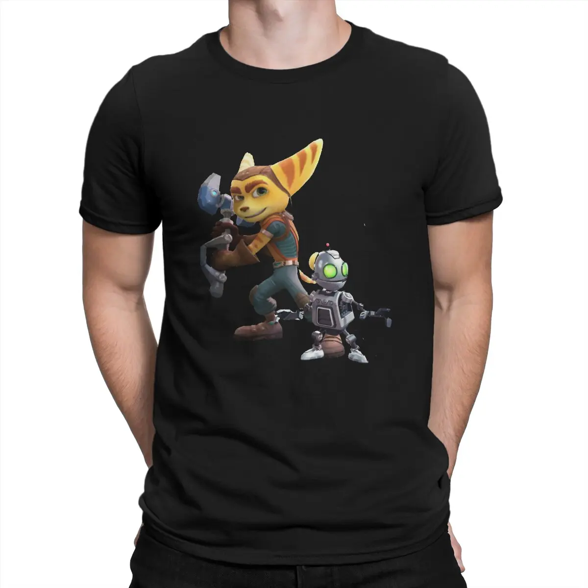 Ratchet & Clank Man Tshirt Ratchet & Clank Classic Fashion T Shirt Graphic Streetwear Hipster