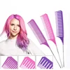 3pcs Hairbrush Hair Styling Combs Tailed Comb Set Coloring Dyeing Comb Salon Tool Sectioning Highlighting Weaving Cutting Comb 2