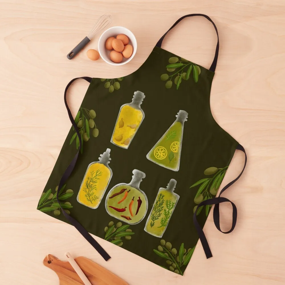 

Olive Oil Set Apron Kitchen Accessories 2022 For Cosmetologist Apron