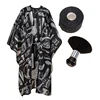 2/3pcs set  Barber wrap set Waterproof Hair Cutting Cape with Neck Duster Professional Barber Salon Hairdressing Gown Brush Set 1
