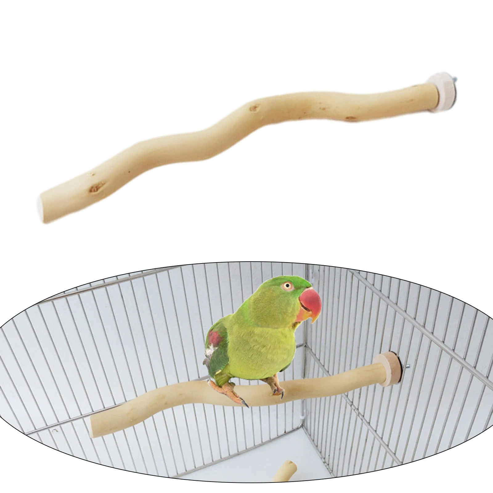 Bird Cage Perches Bird Climbing Toys Wooden Bird Perch For Parrot Finches Many Birds
