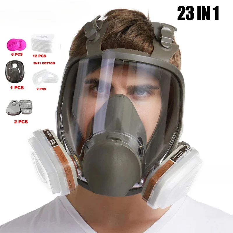 Full Face 6800 Gas Mask Spray Protective Mask Industrial Gas Respirator New Type Formaldehyde Protection gas mask