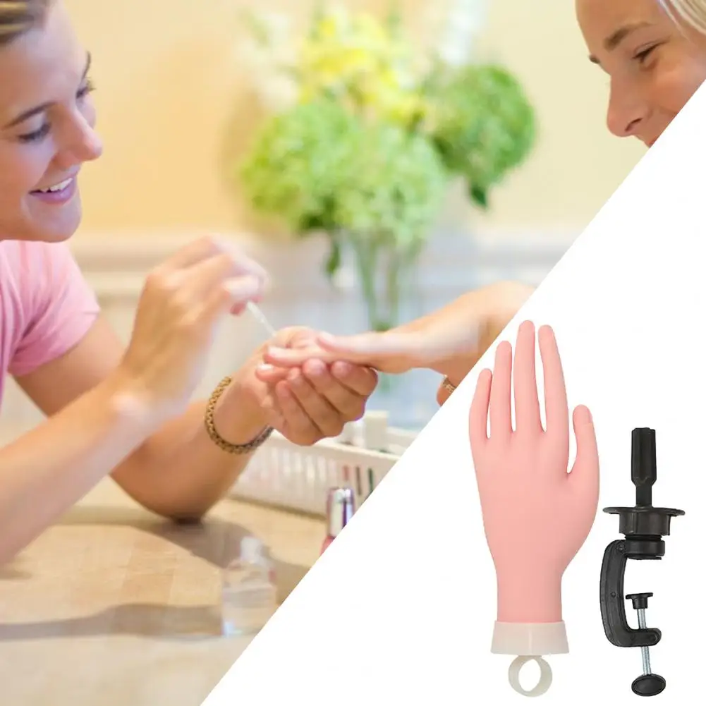 

FL-147A искусственная рука с кронштейном, ручная модель, гибкая, прочная, для практики ногтей, искусственная левая рука для салонных художников