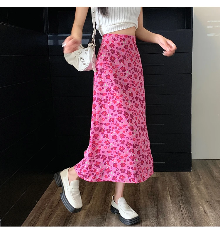 Striped tube top tight skirt beach bohemian casual slimming hip-hugging skirt