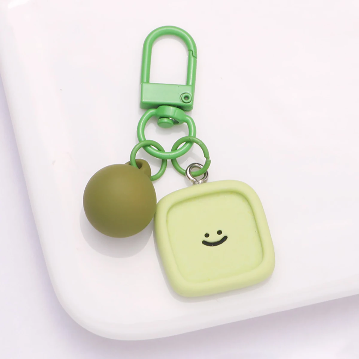 لطيف الوجه المبتسم الراتنج المفاتيح القلب زهرة سحا...