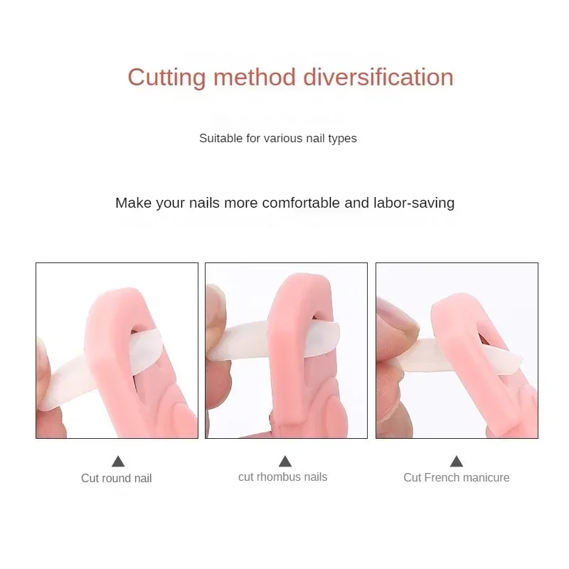U-Shaped French False Nail Scissors Professional Stainless Steel Head Nail Clipper Acrylic Gel French False Nail Tips Clipper 3