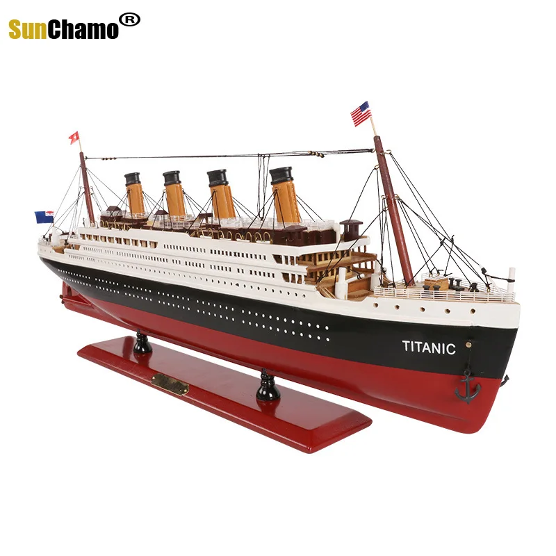 Titanic Wood Wooden Model Cruise Liner Ship Boat 23" Nautical Display Collection 