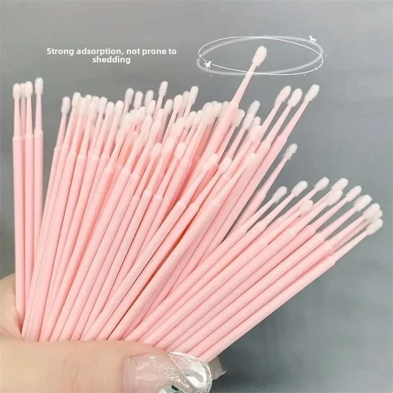 100pcs Disposable Nanometre Cotton Swab Portable Small Head Cotton Swab Multifunction Cleaning Cotton Swab Beauty Makeup Tool 2