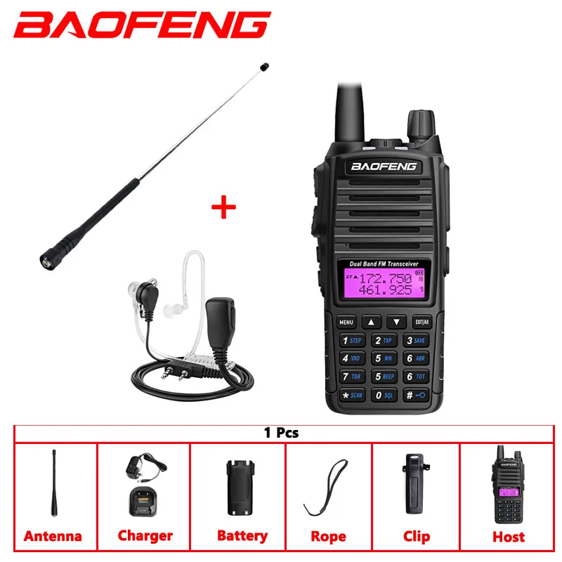 long range walkie talkies 1000 miles BAOFENG Original tablet walkie talkie uv-82 dual band VHF/UHF 136-174/400-520MHz 5W  two way radio uv82 FM Ttransceiver cb best buy walkie talkie Walkie Talkie