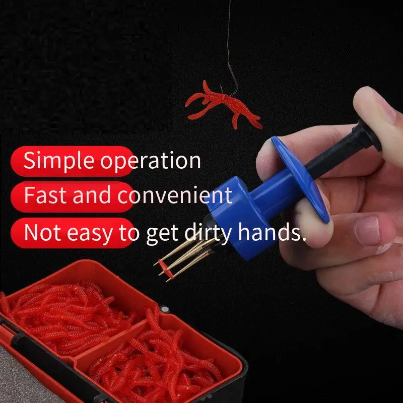 

Portable Fishing Baits Lightweight Clip Fishing Lures Professional Earthworm Bloodworm Clip For Carp Fishing Accessories