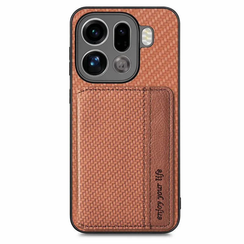 Luxury RFID Leather Wallet Case with Magnet Back Cover for OPPO Find X9 Ultra 5G