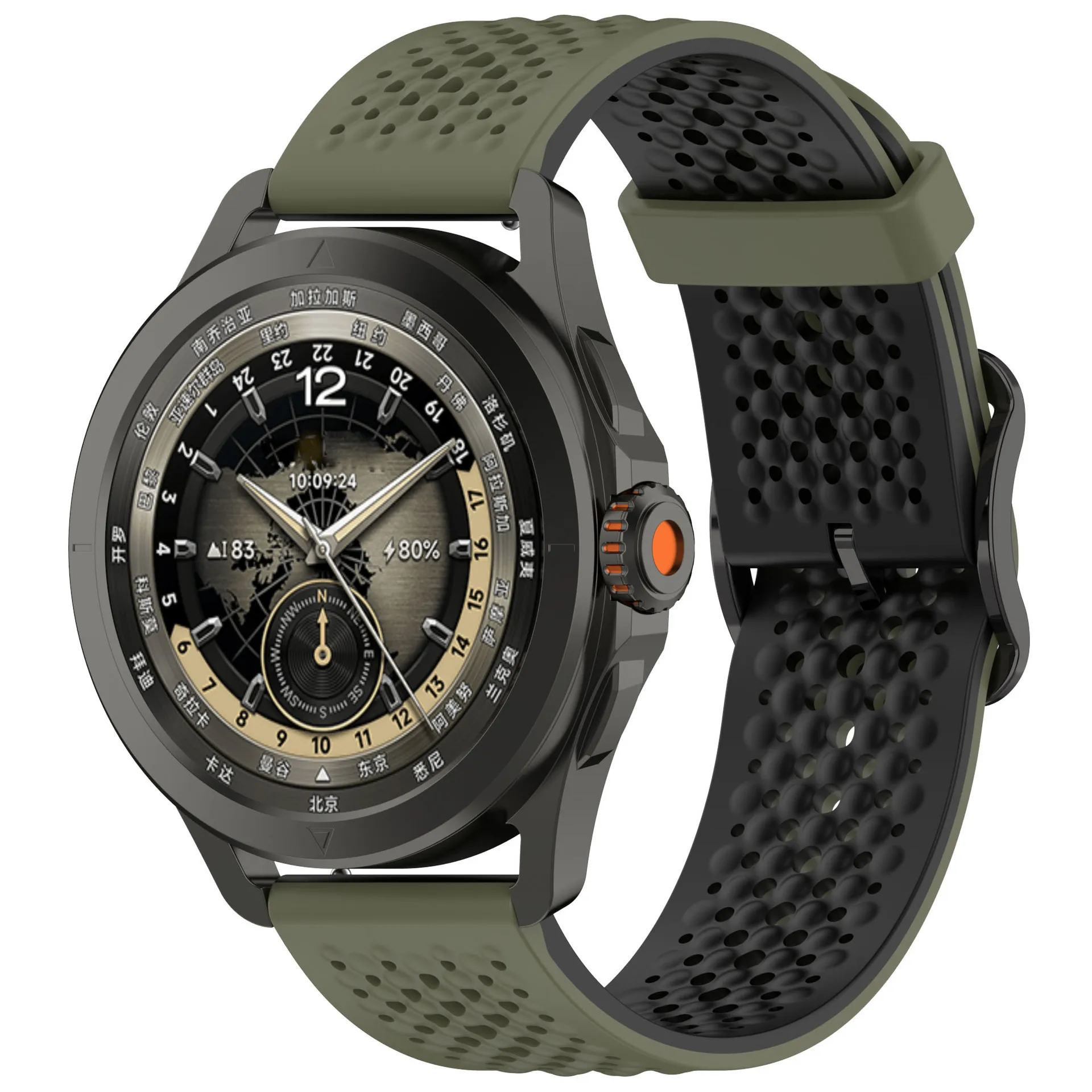 Breathable Silicone Strap for Smartwatches - Sport Edition