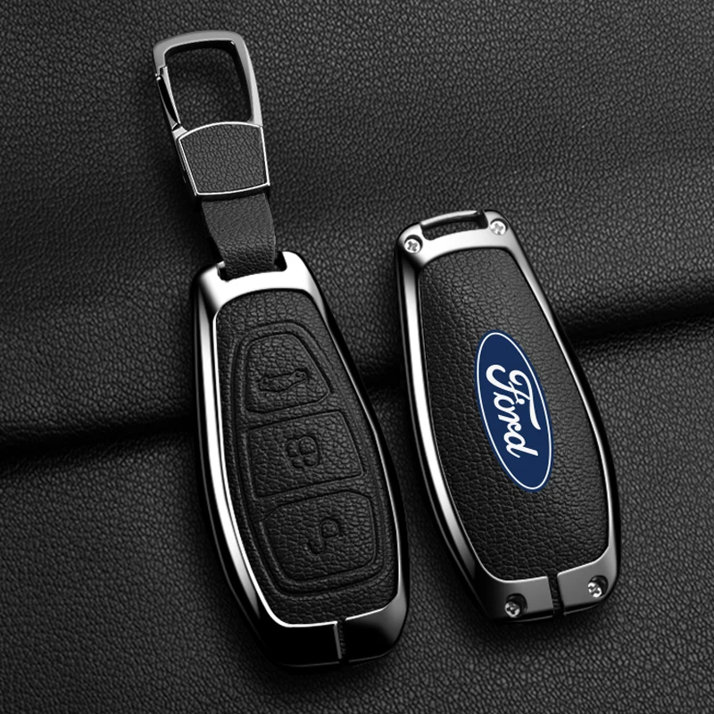 Alloy 3 Buttons Car Key Cover Case Shell Fob For Ford Fiesta Focus Mondeo Kuga Escape C-Max /Grand C-Max Ecosport key case,key case cover,car key shell,flip key fob shell