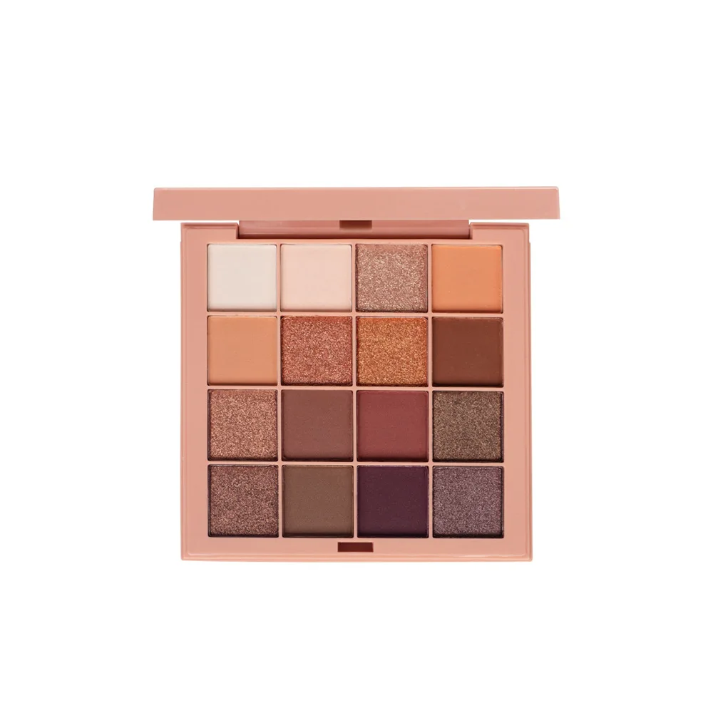 Description Picture 4 of item16 color eye shadow plate pearlescent matte brown earth color waterproof easy colored eye shadow