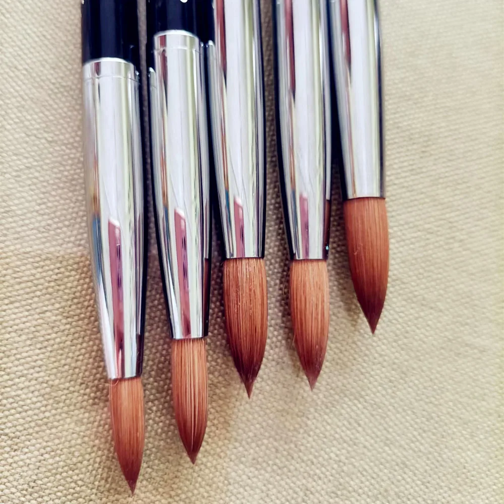

1PC Nail Acrylic Brush Kolinsky Sable Acrylic Brush UV Gel Carving Pen Brush Liquid Powder DIY Nail Drawing