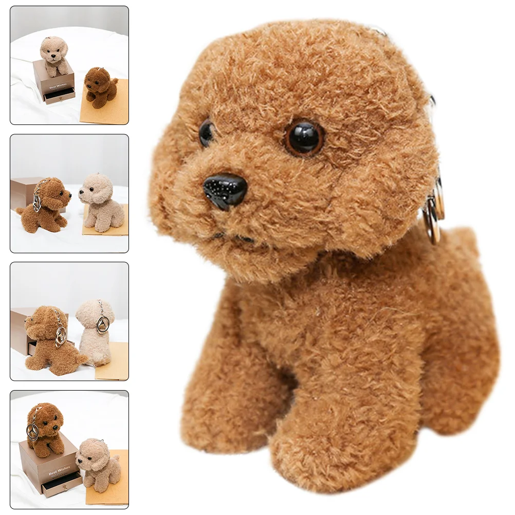 

Key Chain Stuffed Animals Kawaii Decorative Dog Portable Bag Pendant Adorable Keychain Cartoon Plush Hanging
