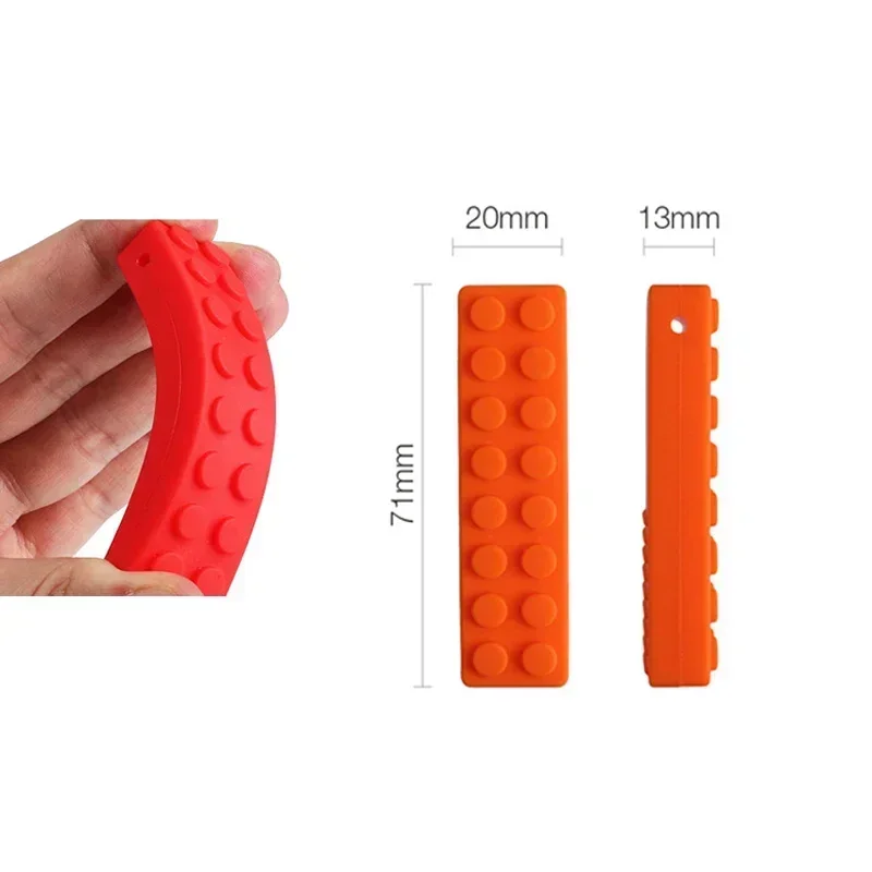Baby Silicone Teether Kids Chew Necklace Sensory Chewy Pendant Oral Motor Toys Therapy Tools for Autism ADHD Chidren's Goods Hot