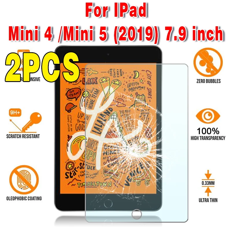 tablet cover 2Pcs Tempered Glass Screen Protector for IPad 10.2 9.7 10. 5 10.9 11 IPad 8 7 6 9 Air 4 3 2 Mini Glass IPad 2020 2019 2018 2021 capacitive stylus for android Tablet Accessories