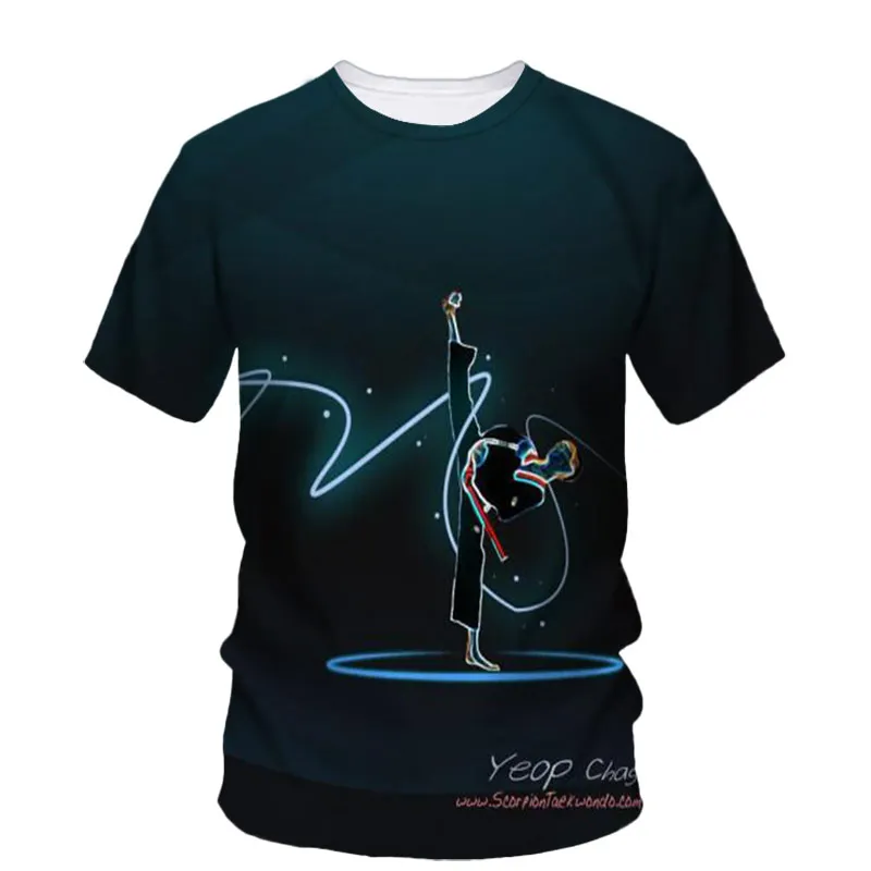 New Taekwondo Men's T-Shirt Customized Quick-Drying Martial Arts