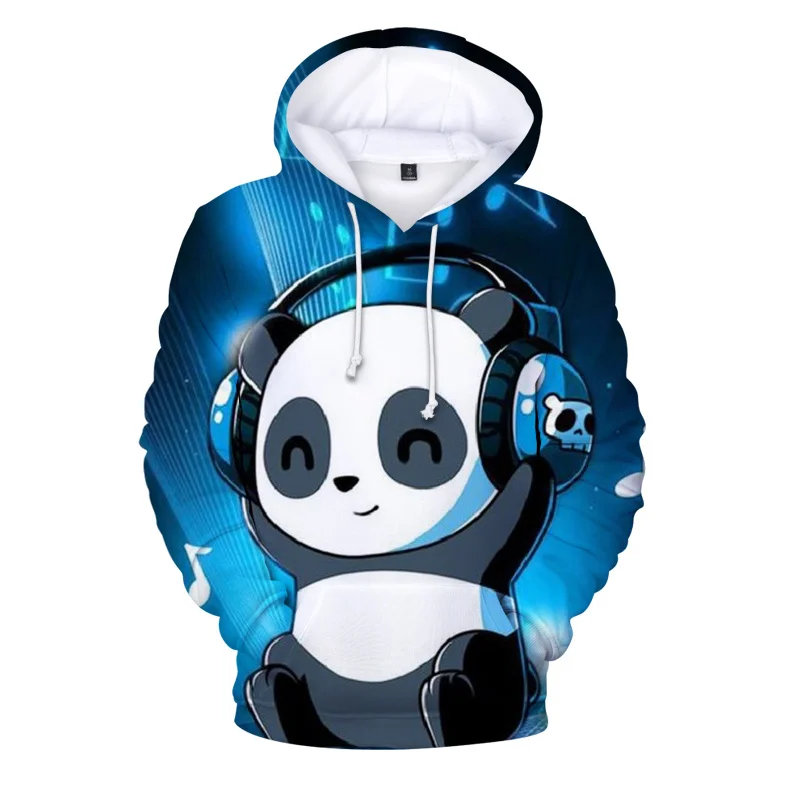 

3D Cute Animal Panda Printed Hoodies For Men Kid Fashion Funny Streetwear Hooded Sweatshirts Unisex Winter Harajuku Clothing Top