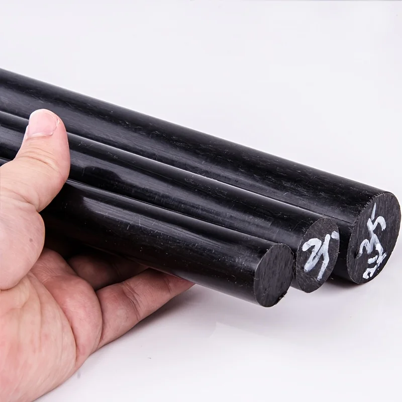 High-Density PA6 Nylon Rod 15/20/25/30x500mm, Wear-Resistant for Auto/Gears/Bearings/Cleaner