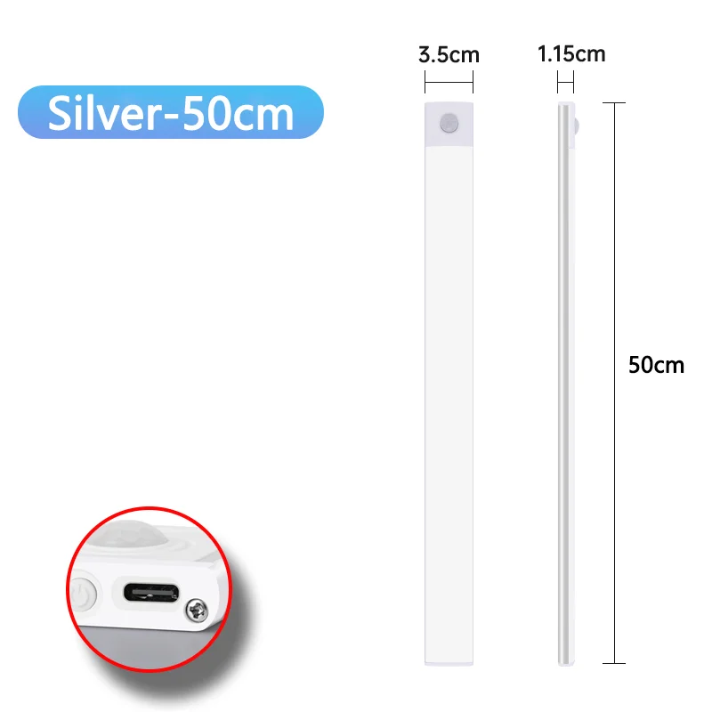 Silver 50cm