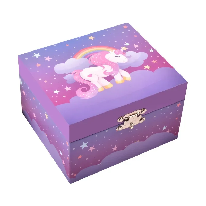 

Music Jewelry Box Cartoon Animal Pattern Sundries Storage Box Room Decoratio for Children Girls