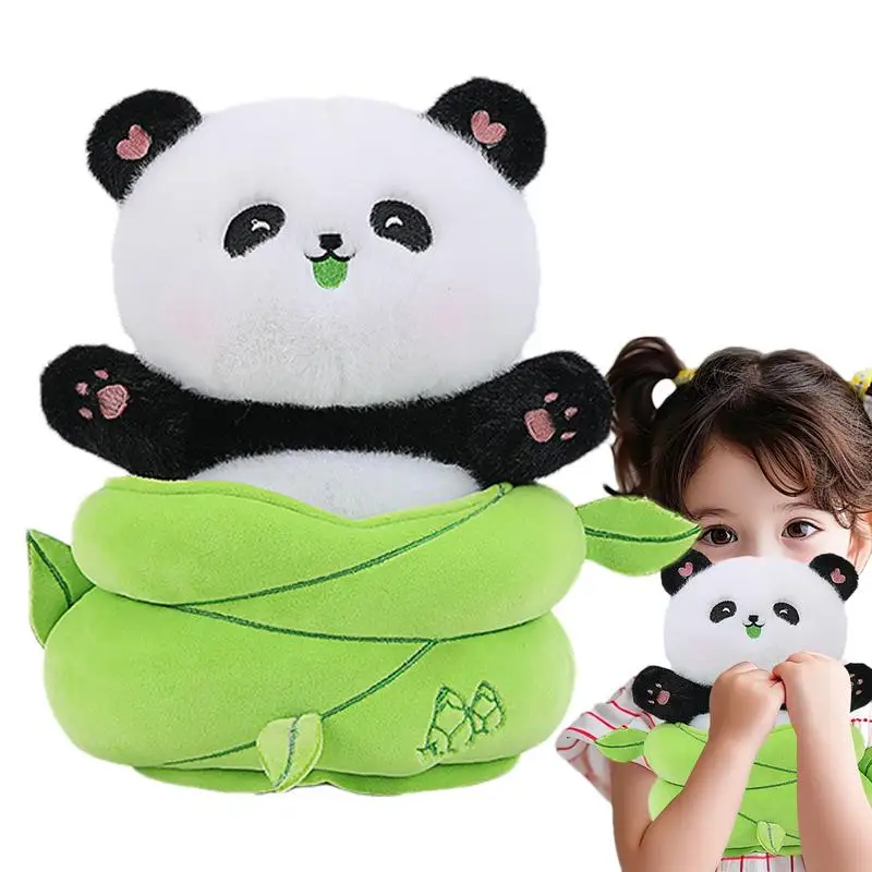 

Plush Panda Toy Cuddly Panda Stuffed Animal Plushies Toy Adults Children Soft Doll Huggable Throw Pillow for Bedroom Study Room