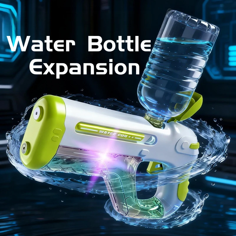 여름철 야외용 전기 펄스 물총, 화려한 조명, 고압 자동 연속 발사, 상호작용 놀이 물놀이용