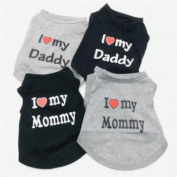 Pet Love Print Vest Shirt 1