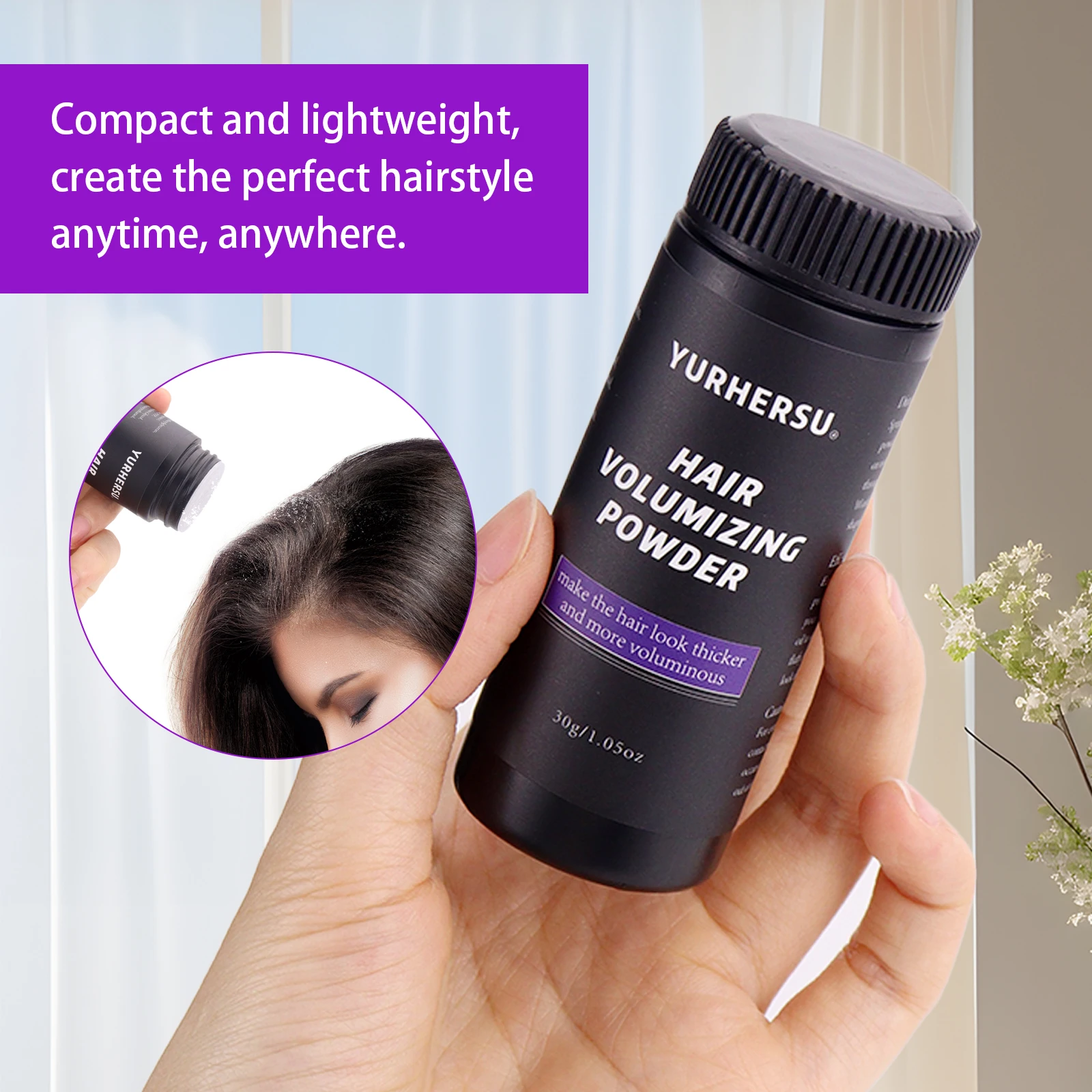 Magic Hair Volumizing Powder Instant Body & Texture for Fine Oily Hair, Invisible Dry Shampoo Alternative, Long Lasting view 5