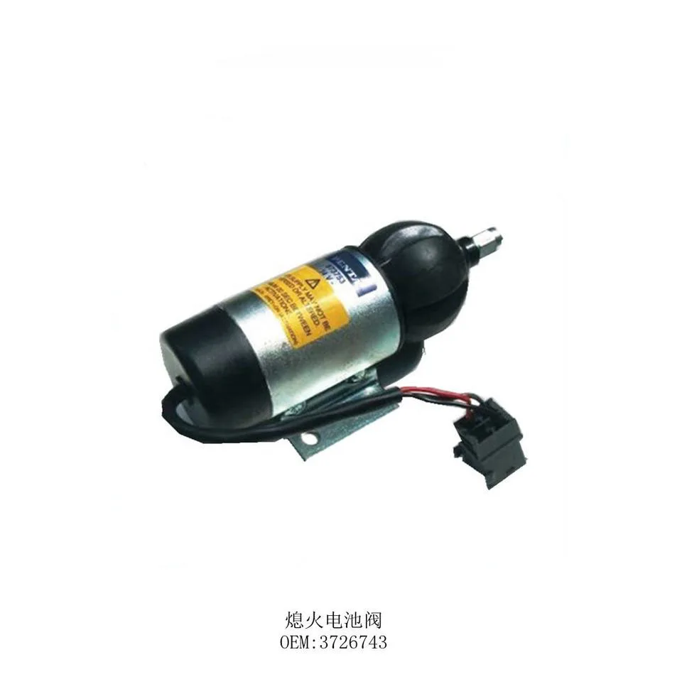 

3726743 Excavator solenoid valve for electric parts fuel Shut Off /stop Solenoid valve