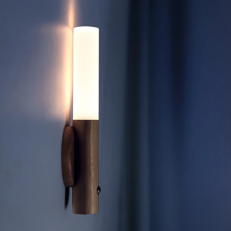 

Best Gift Closet Light Staircase Wall Lamp Night Light Cabinet Light Bedside Lighting Smart Sensor Portable Table Lamp