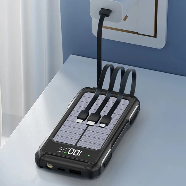 Solar Portable Power Bank 80000mAh 6