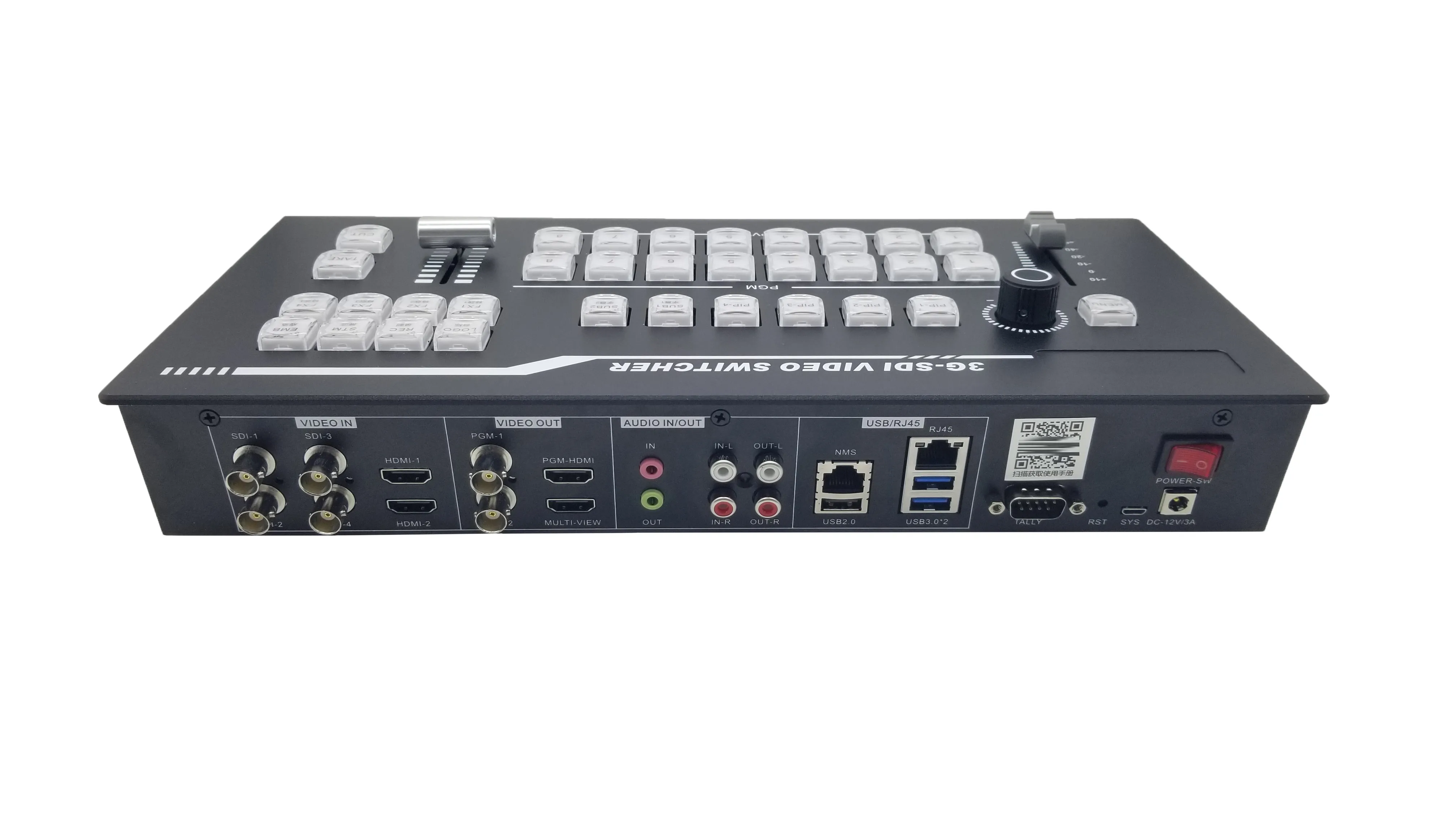 

Hot sales live Broadcast Real-time RTMP 8 channel inputs chroma key video mixer switcher VS atem mini data roland video switcher
