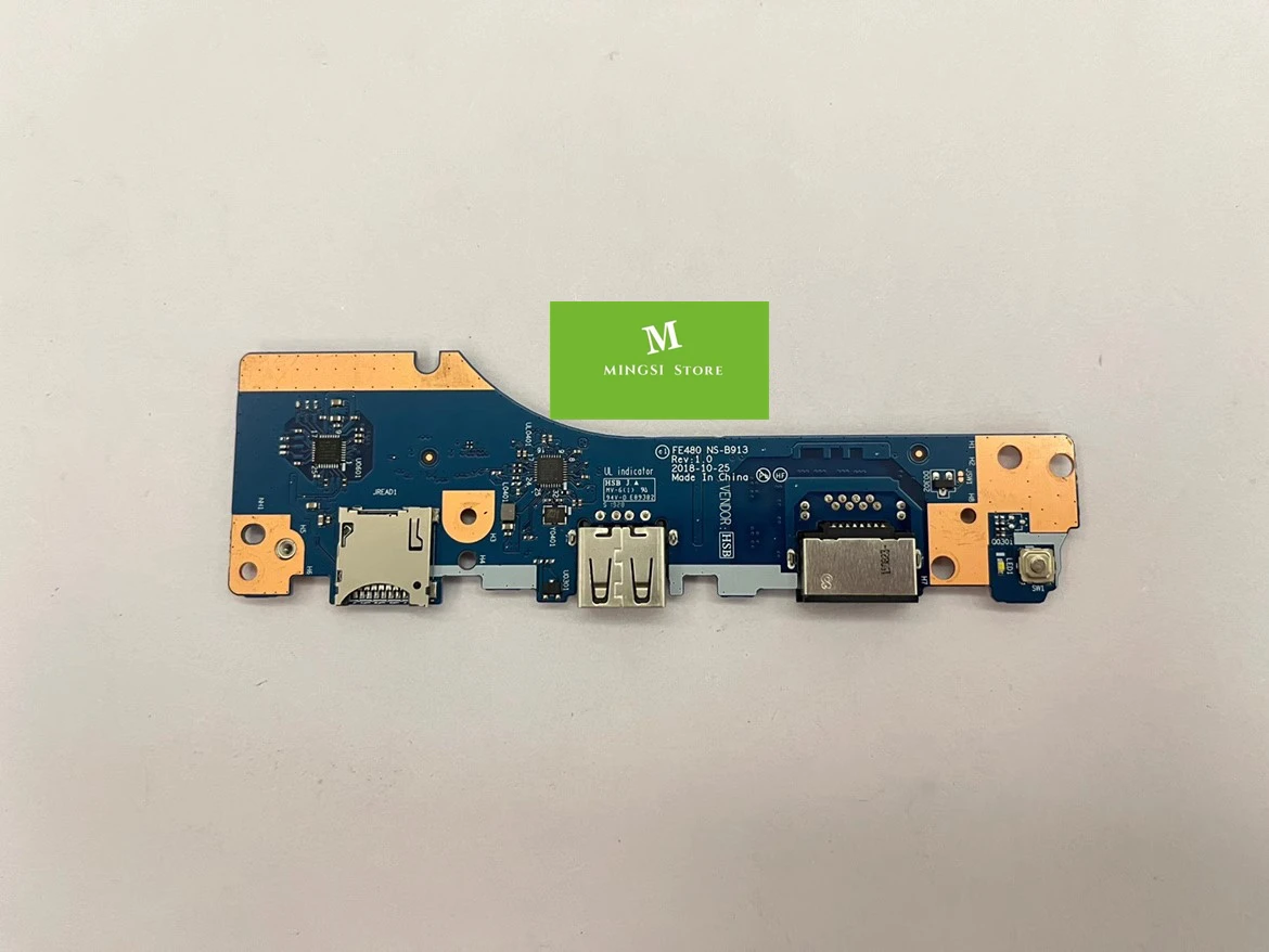 

FOR LENOVO Thinkpad S3-490 TP00108A E490S USB CARD READER WLAN POWER BUTTON BOARD NS-B913