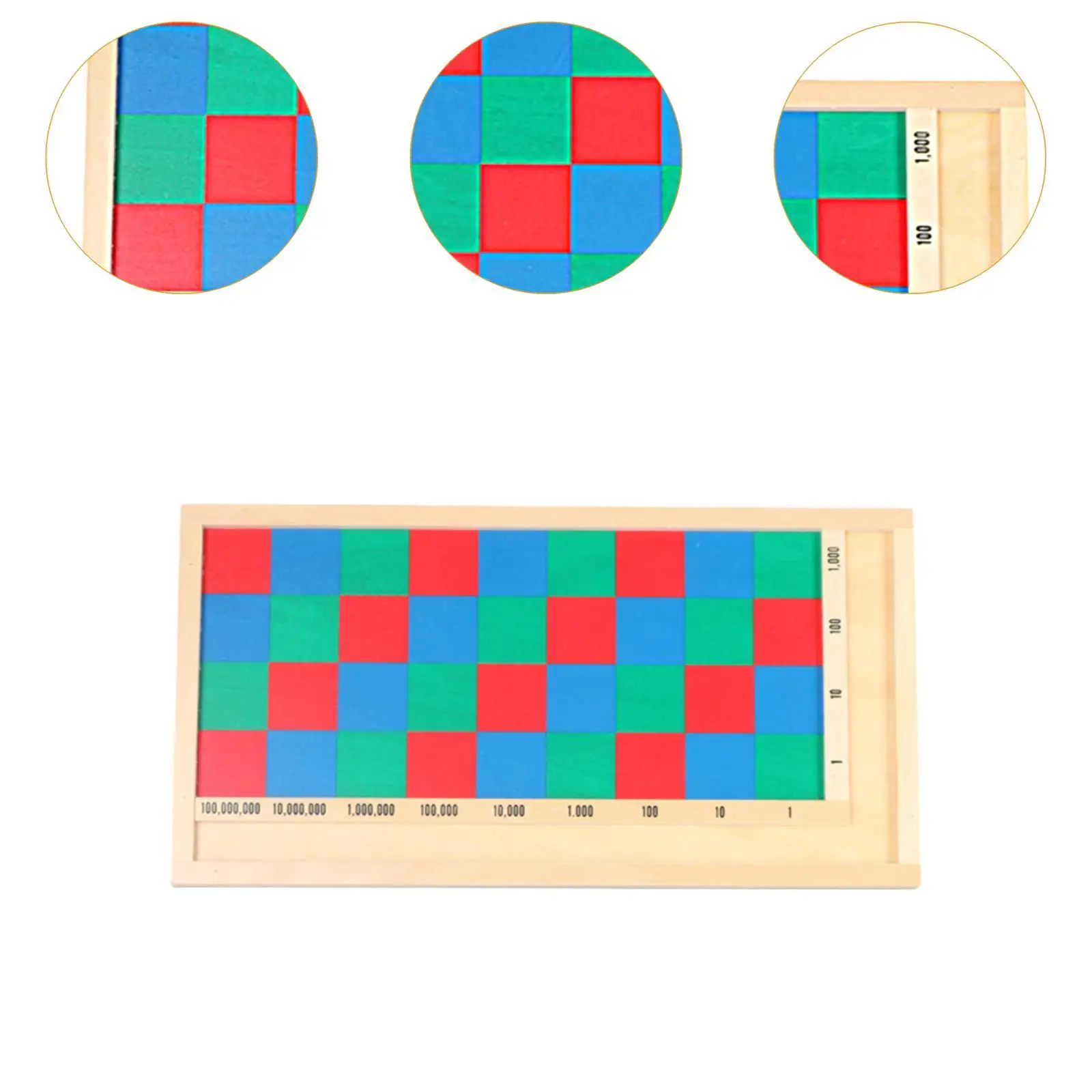 Mathematics Teaching Aids Hands on Ability Wood Mathematics Learning Toy for Travel Home Preschool Kindergarten Children