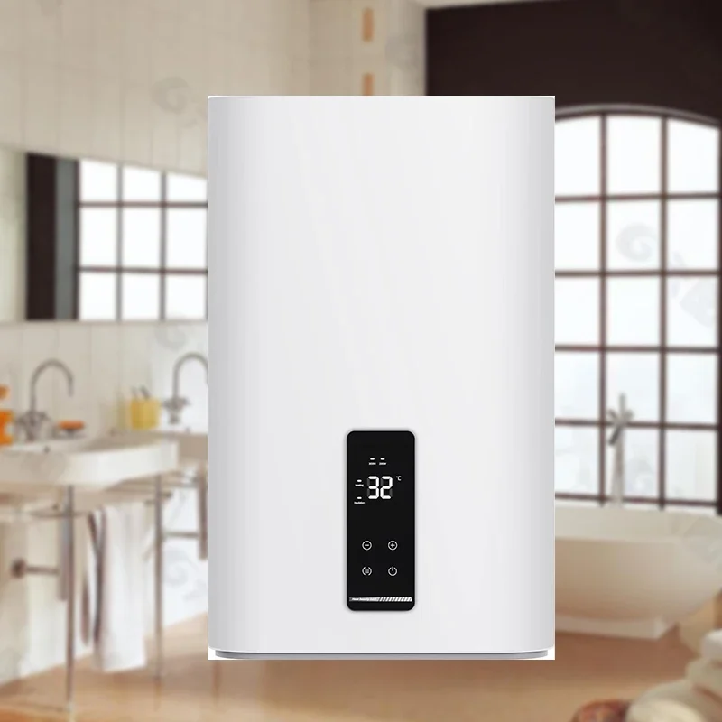 Hot Selling Smart Triple Power Electronical Storage Water Heater With Flat Double Enamel Steel Tank