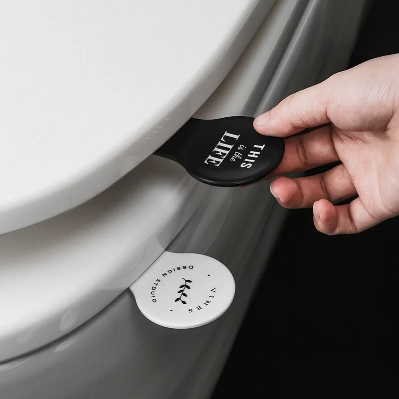 

Creative Simple Portable Toilet Seat Lifter Bathroom Non-dirty Hand Toilet Seat Flip Artifact Toilet Handle Bathroom Accessories