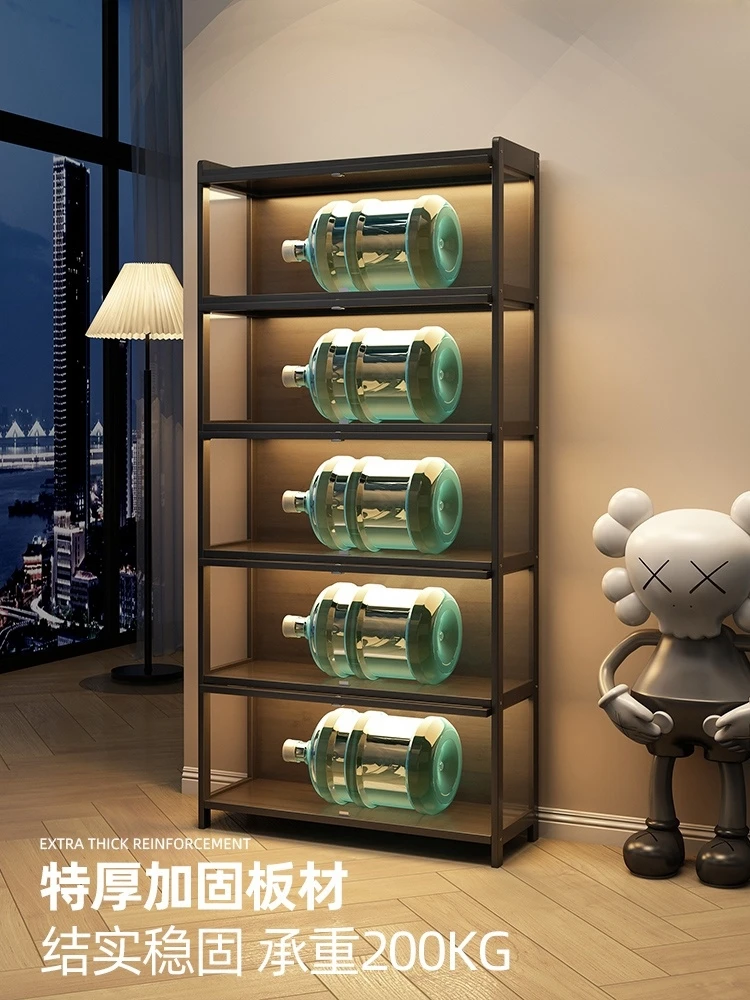 Figure Cabinet With Lock Acrylic Dust Proof Display Rack Model Bubble Mart Storage Blind Box Organizer 4