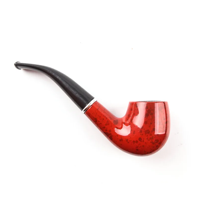 Tobacco Pipe Herb Smoking Pipe Smoking Pipe 1pc Dry Smoke Tobacco Pipe Tobacco Pipe With Filter Core Curved Circulation Filter Iron Pot Tobacco Pipe