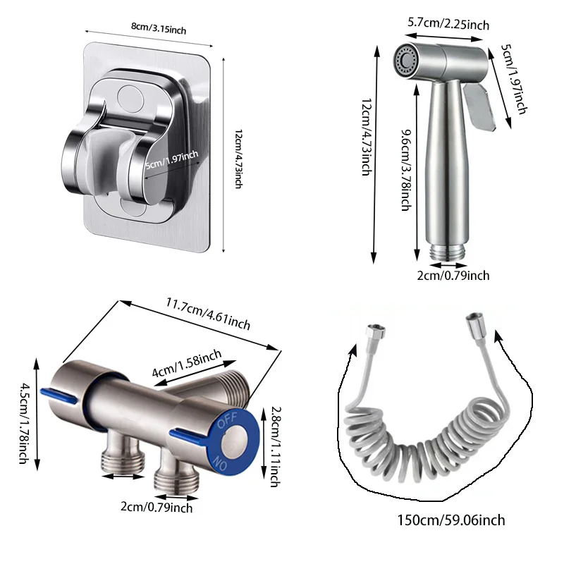 Bidet Spray Set with Faucet 6