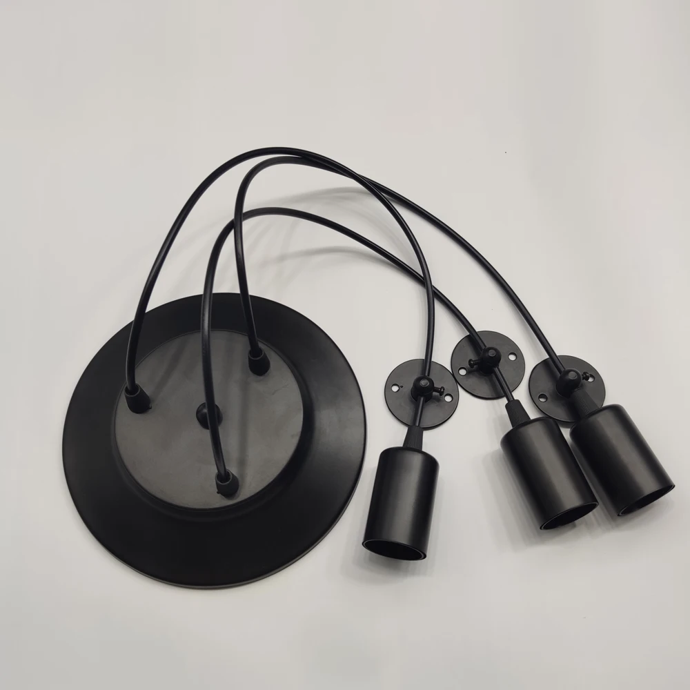 Retro Pendant Lamp DIY Multiple Lamp Base E27 Black Cable 0.75mm Industrial Hanging Lamps Cafe Bar Spider Pendant Lights pendant lights pendant lamp chandelier lighting vintage pendant lights